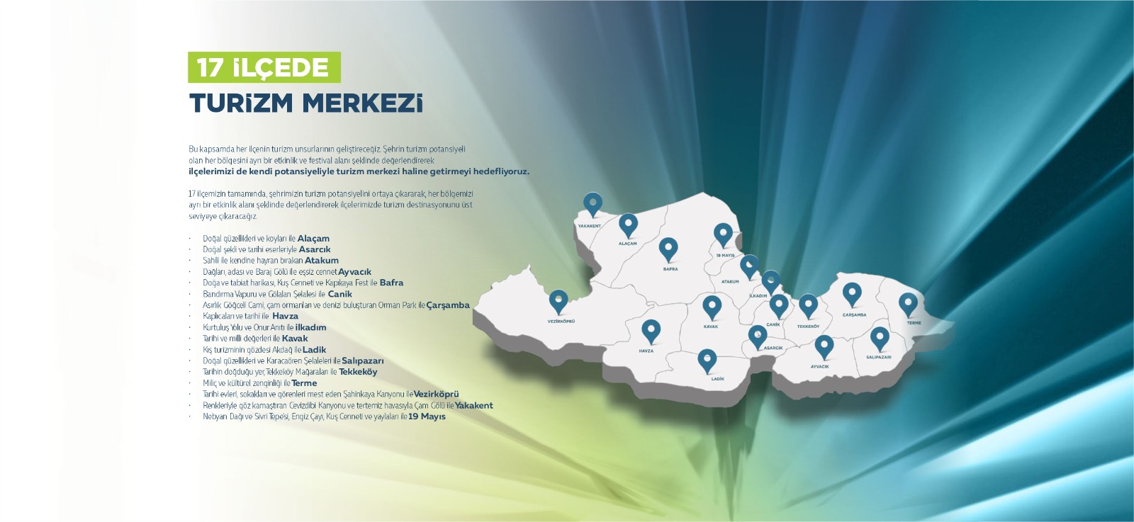 17 İLÇEDE TURİZM MERKEZİ